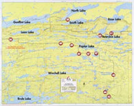 Buy map F-13: GUNFLINT LAKE, BEARSKIN LAKE