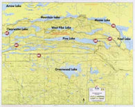 Buy map F-14: CLEARWATER LAKE, GREENWOOD LAKE, FOWL LAKE