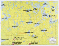 Buy map F-16: LOON LAKE, LAC LA CROIX, NINA LAKE, MOOSE LAKE