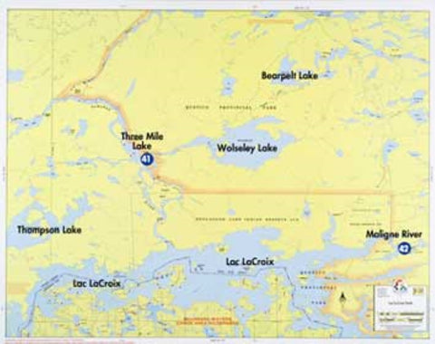 Buy map F-23: LAC LA CROIX NORTH