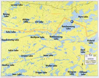 Buy map F-29: JEAN LAKE, BATCHEWAUNG LAKE, WEST PICKEREL LAKE