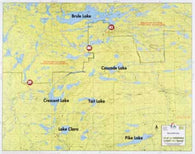 Buy map F-6: SMOKE LAKE, FLAME LAKE, BRULE LAKE