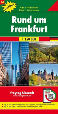 Buy map Greater Frankfurt, road map 1:150,000, top 10 tips, sheet 14