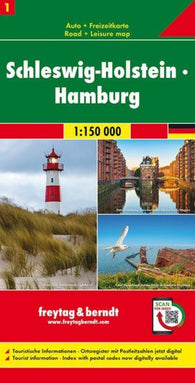 Buy map Schleswig -Holstein - Hamburg, road map 1:150,000, sheet 1