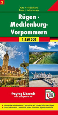 Buy map Rügen - Mecklenburg -Vorpmmern, road map 1:150,000, sheet 2