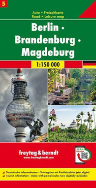 Buy map Berlin - Brandenburg - Magdeburg, road map 1:150,000, sheet 5