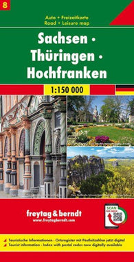 Buy map Saxony - Thuringia - Hochfranken, road map 1:150,000, sheet 8