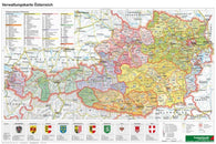 Buy map Österreich Verwaltung - A3, Planokarte 1:1.300.000 = Austria administrative - A3, flatcarte 1:1,300,000