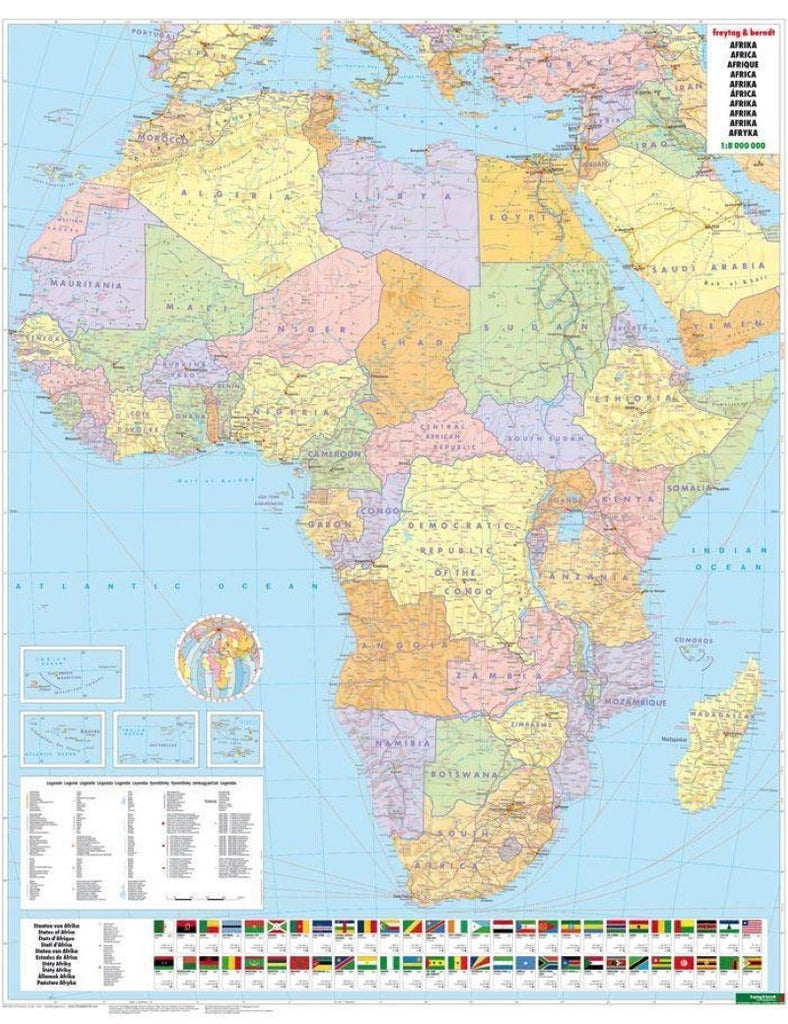 Buy map: Afrika physisch-politisch = Africa physical-political ...