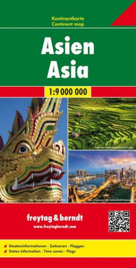 Buy map Asia, continent map 1:9 000,000