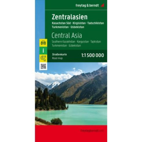 Buy map Central Asia - Kazakhstan South - Kyrgyzstan - Tajikistan -Turkmenistan - Uzbekistan, road map 1:1.500,000.