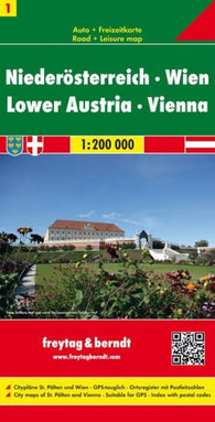 Buy map Lower Austria - Vienna, road map 1:200,000