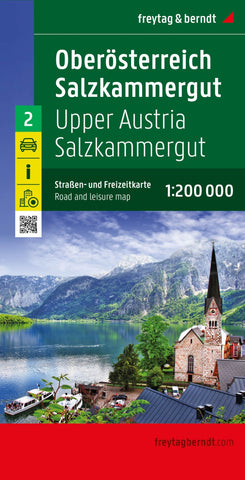 Buy map Upper Austria - Salzkammergut, road and leisure map 1:200,000