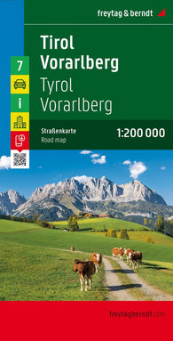 Buy map Tyrol - Vorarlberg, road map 1:200,000