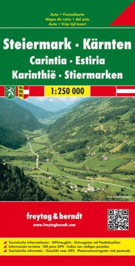 Buy map Styria - Carinthia, road map 1:250,000