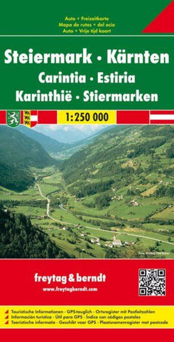 Buy map Styria - Carinthia, road map 1:250,000