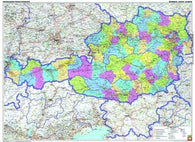 Buy map Österreich Verwaltung, 1:500.000, Poster = Austria administrative, 1:500,000, wall map
