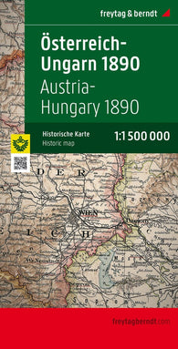 Buy map Österreich-Ungarn 1890, 1:1,500,000., Historische Karte = Austria-Hungary 1890, 1:1.500,000, historical map