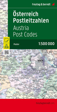 Buy map Österreich Postleitzahlen, 1:500.000 = Austria postcodes, 1:500,000