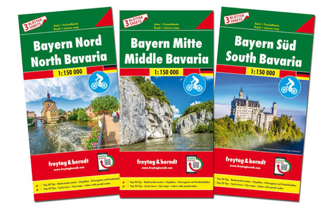 Buy map Bayern Nord : Bayern Mitte : Bayern Süd : Auto + freizeitkarte : 1:150 000