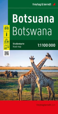 Buy map Botswana, road map 1:1,100,000