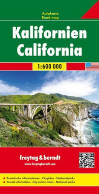 Buy map California, road map 1:600,000