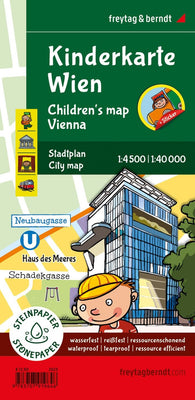Buy map Kinderkarte Wien, 1:40.000, freytag & berndt = Childrens map Vienna, 1:40,000