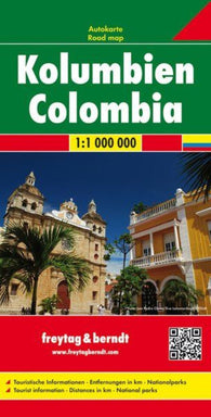 Buy map Colombia, road map 1:1 000,000