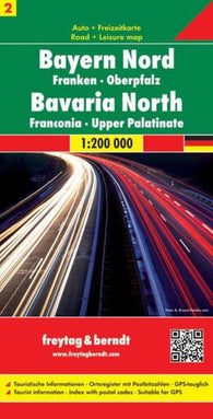 Buy map Bavaria North - Franconia - Oberpfalz, road map 1:200,000