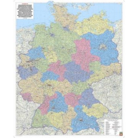 Buy map Deutschland Verwaltung = Germany administration, metal bars