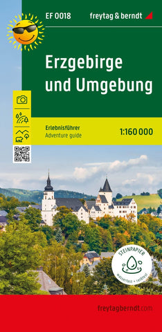 Buy map Erzgebirge und Umgebung, Erlebnisführer 1:160.000, freytag & berndt, EF 0018 = Erzgebirge and the surrounding area, adventure guide 1:160,000 EF 0018