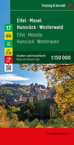 Buy map Eifel, Mosel, Hunsruck, Westerwald - Germany Road and Leisure Map
