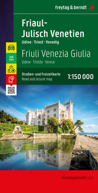 Buy map Friuli - Julisch -Venetien - Udine - Trieste - Venice, road map 1:150,000, top 10 tips