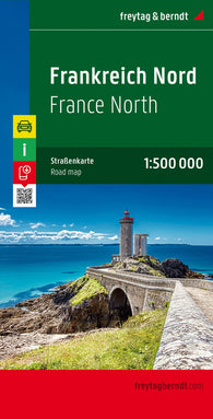 Buy map France North, road map 1:500,000