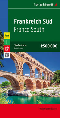 Buy map France South, road map 1:500,000