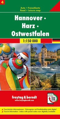 Buy map Hanover - Harz - East Westphalia, road map 1:150,000, sheet 4