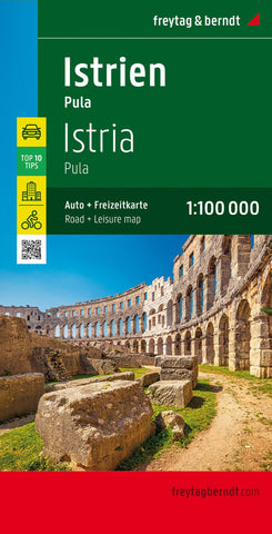 Buy map Istria - Pula, road map 1:100,000, top 10 tips