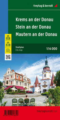 Buy map Krems on the Danube with Stein and Mautern, city map 1:14,000