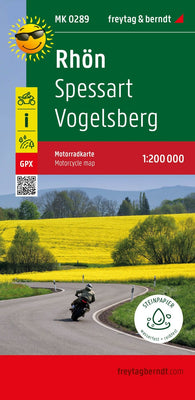 Buy map Rhön - Spessart - Vogelsberg, Motorradkarte 1:200.000, freytag & berndt = Rhön - Spessart - Vogelsberg, motorcycle map 1:200,000