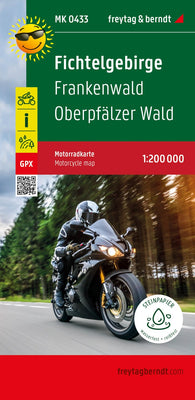Buy map Fichtelgebirge, Motorradkarte 1:200.000, freytag & berndt = Fichtelgebirge, motorcycle map 1:200,000