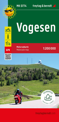 Buy map Vogesen, Motorradkarte 1:200.000, freytag & berndt = Vosges, motorcycle map 1:200,000