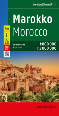 Buy map Morocco, road map 1:800,000 - 1:2,000,000