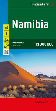 Buy map Namibia, road map 1:1,000,000
