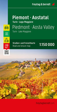 Buy map Piedmont - Aostatal, road and leisure map 1:150,000
