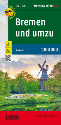 Buy map Bremen and around, bike map 1:100,000
