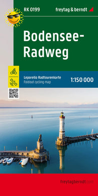 Buy map Bodensee-Radweg, Leporello Radtourenkarte 1:50.000, freytag & berndt, RK 0199 = Bodensee bike path, Leporello bike tour map 1:50,000 RK 0199