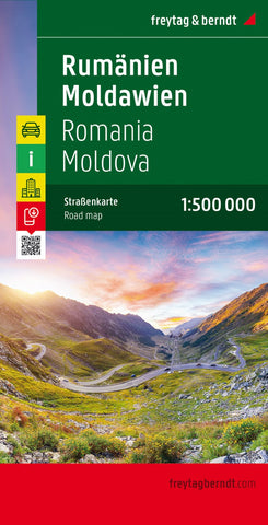 Buy map Romania - Moldova, road map 1:500,000
