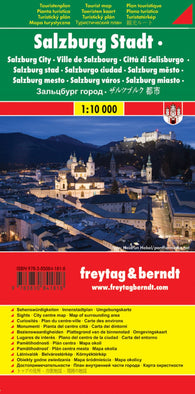 Buy map Salzburg, city map 1:10,000, tourist map