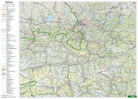 Buy map Land Salzburg • Salzkammergut, 1:200.000, Poster = State of Salzburg • Salzkammergut, 1:200,000, wall map