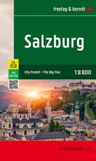 Buy map Salzburg, Stadtplan 1:8.800, freytag & berndt = Salzburg, city map 1:8,800